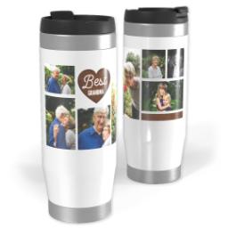 Thumbnail for 14oz Personalized Travel Tumbler with Best Grandma Heart design 1
