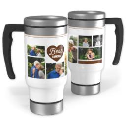 Thumbnail for 14oz Stainless Steel Travel Photo Mug with Best Grandma Heart design 1