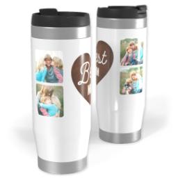 Thumbnail for 14oz Personalized Travel Tumbler with Best Mom Heart design 1
