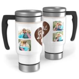 Thumbnail for 14oz Stainless Steel Travel Photo Mug with Best Mom Heart design 1