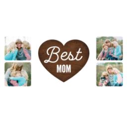 Thumbnail for Premium Grande Photo Mug with Lid, 16oz with Best Mom Heart design 2