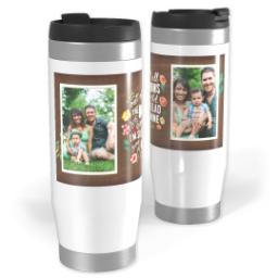 Thumbnail for 14oz Personalized Travel Tumbler with Glad You Are Mine design 1