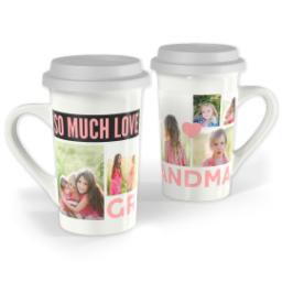 Thumbnail for Premium Grande Photo Mug with Lid, 16oz with So Much Love Grandma design 1