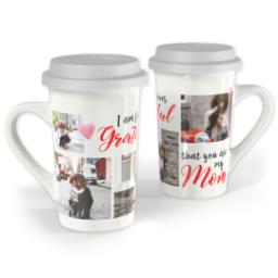 Thumbnail for Premium Grande Photo Mug with Lid, 16oz with Grateful Mom design 1
