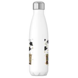 Thumbnail for 17oz Slim Water Bottle with Black and Gold Caps design 2