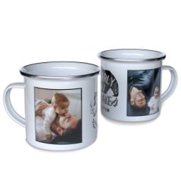 Thumbnail for Personalized Enamel Campfire Mugs with Bearly Awake design 1