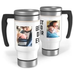 Thumbnail for 14oz Stainless Steel Travel Photo Mug with Best Dad Simple design 1