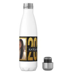 Thumbnail for 17oz Slim Water Bottle with Black and Gold Knock Out design 4