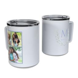 Thumbnail for Personalized Coffee Travel Mugs with Botanical Monogram design 1