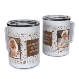 Thumbnail for Personalized Coffee Travel Mugs with Coffee Doodles design 1