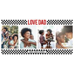 Thumbnail for 14oz Personalized Travel Tumbler with Dad Checkers Black design 2