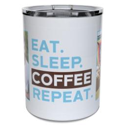 Thumbnail for Personalized Coffee Travel Mugs with Eat Sleep Coffee design 2
