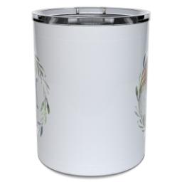 Thumbnail for Personalized Coffee Travel Mugs with Leaf Wreath design 2