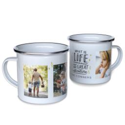 Thumbnail for Personalized Enamel Campfire Mugs with Life Adventure design 1