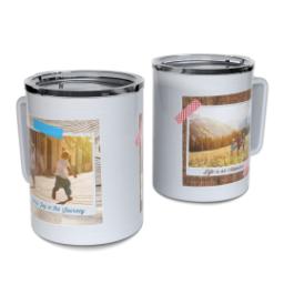 Thumbnail for Personalized Coffee Travel Mugs with Life Is an Adventure design 1
