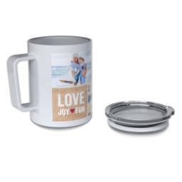 Thumbnail for Personalized Coffee Travel Mugs with Love Joy Fun design 4