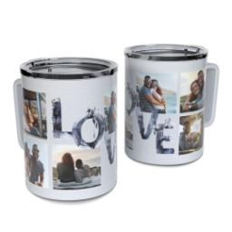 Thumbnail for Insulated Coffee Mug, 11oz with Love Letters design 1