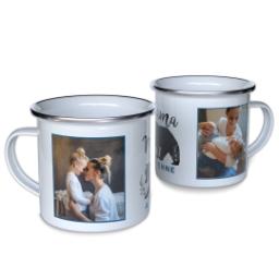 Thumbnail for Personalized Enamel Campfire Mugs with Mama Bear design 1