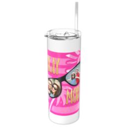 Thumbnail for Tumbler with Straw, 20oz with Summer Fun design 1