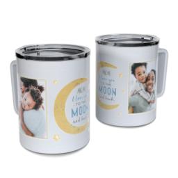 Thumbnail for Personalized Coffee Travel Mugs with To The Moon & Back design 1