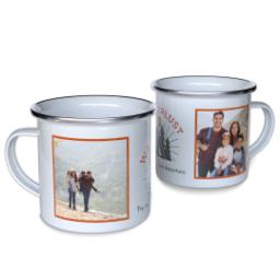 Thumbnail for Personalized Enamel Campfire Mugs with Wanderlust design 1