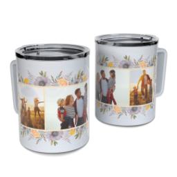 Thumbnail for Personalized Coffee Travel Mugs with Watercolor Frame design 1