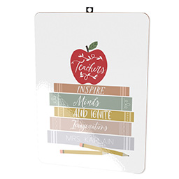 Clipboard - Double-sided with An Apple for Teacher design