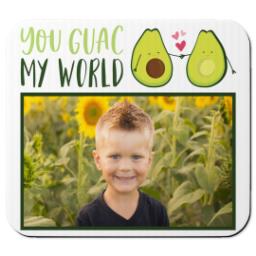 Thumbnail for Ultra Thin Rectangle Mouse Pad with Avocado Love design 1