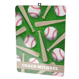 Clipboard - Double-sided with Baseball Greetings design