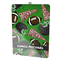 Clipboard - Double-sided with Football Greetings design