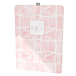 Clipboard - Double-sided with Patterned Monogram design