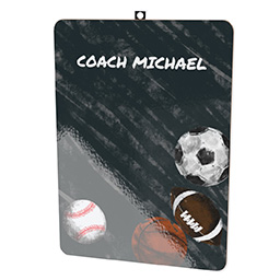 Clipboard - Double-sided with Sports Vibes design