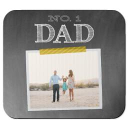 Thumbnail for Ultra Thin Rectangle Mouse Pad with Chalkboard Dad design 1