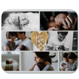 Thumbnail for Photo Mouse Pad with Heart's Full To Bursting design 1