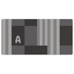 Rubber Backed Desk Mat with Color Block design
