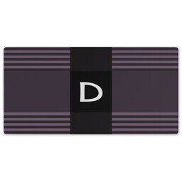 Rubber Backed Desk Mat with Geomotric Stripes design