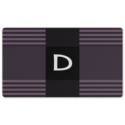 Rubber Backed Gaming Mat with Geomotric Stripes design