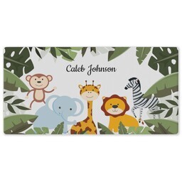 Rubber Backed Desk Mat with Jungle Friends design