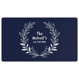 Rubber Backed Gaming Mat with Laurel Name design
