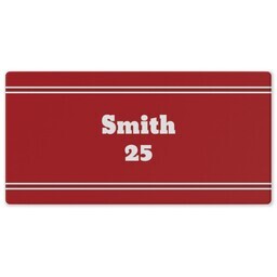 Rubber Backed Desk Mat with Sports Jersey design