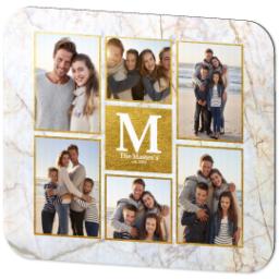 Thumbnail for Picture Mouse Pads with Golden Marble design 2