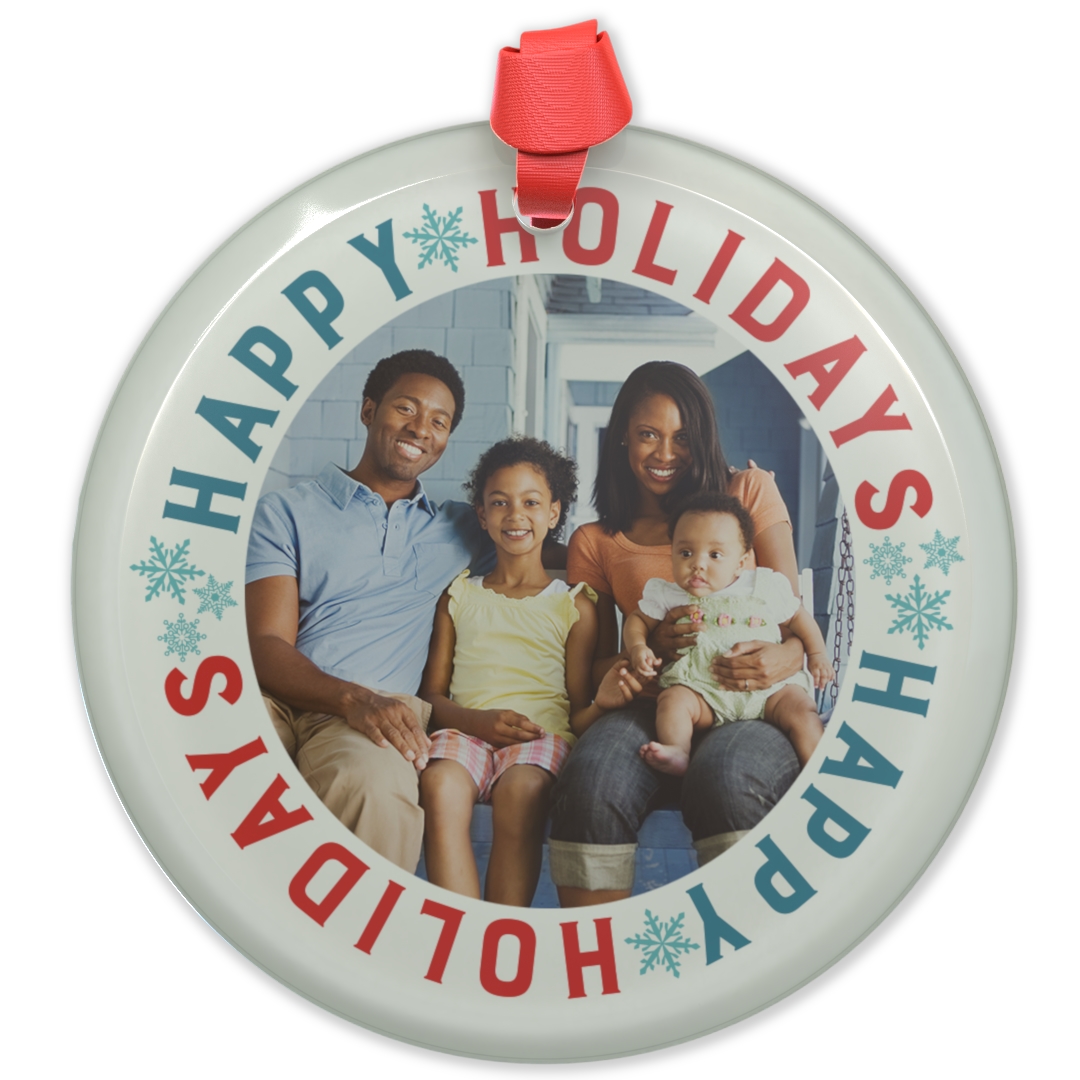 The Family - Personalized Circle Acrylic Ornament