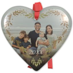 Thumbnail for Heart Acrylic Ornament with Heart of Gold design 1
