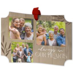 Thumbnail for Personalized Metal Ornament - Modern Corners with Life Celebration design 2