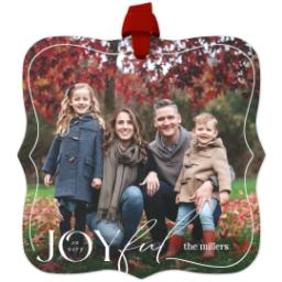 Thumbnail for Personalized Metal Ornament - Fancy Bracket with Mixed Font Folly design 1