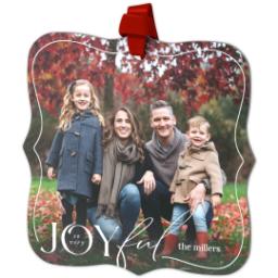 Thumbnail for Personalized Metal Ornament - Fancy Bracket with Mixed Font Folly design 2
