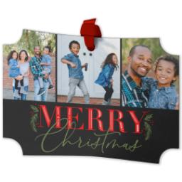 Thumbnail for Personalized Metal Ornament - Modern Corners with Togetherness design 2