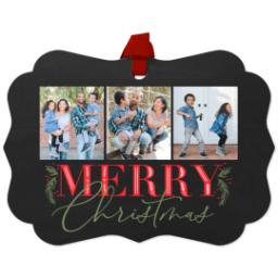 Thumbnail for Personalized Metal Ornament - Scalloped with Togetherness design 1