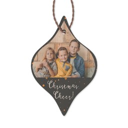 Bamboo Ornament - Tapered with Christmas Cheer design