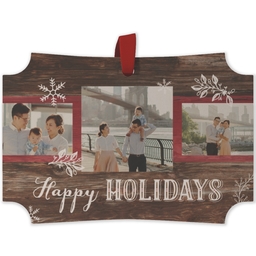 Maple Ornament - Modern Corner with Rustic Holidays design